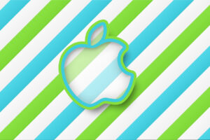 Green Stripes Apple HD735368848